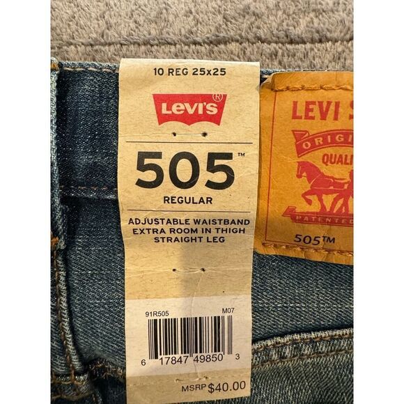NWT Levi's Denim Jeans Boys Size 10 Blue Straight Leg Flare Boot Cut - Picture 4 of 4